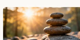 Steine als Sinnbild für Balance